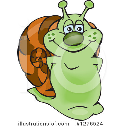 Royalty-Free (RF) Snail Clipart Illustration by Dennis Holmes Designs - Stock Sample #1276524