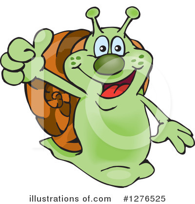 Royalty-Free (RF) Snail Clipart Illustration by Dennis Holmes Designs - Stock Sample #1276525