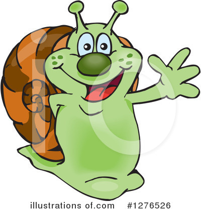Royalty-Free (RF) Snail Clipart Illustration by Dennis Holmes Designs - Stock Sample #1276526