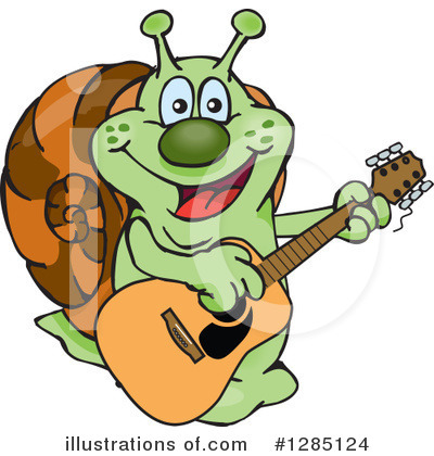 Royalty-Free (RF) Snail Clipart Illustration by Dennis Holmes Designs - Stock Sample #1285124