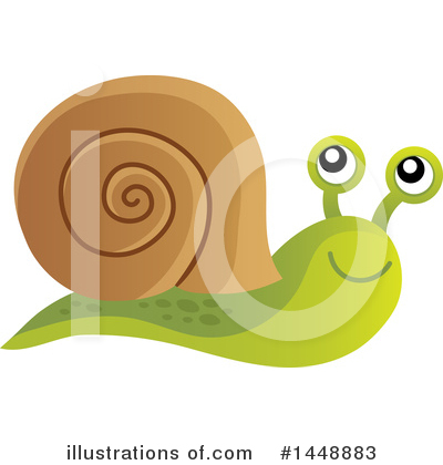 Royalty-Free (RF) Snail Clipart Illustration by visekart - Stock Sample #1448883