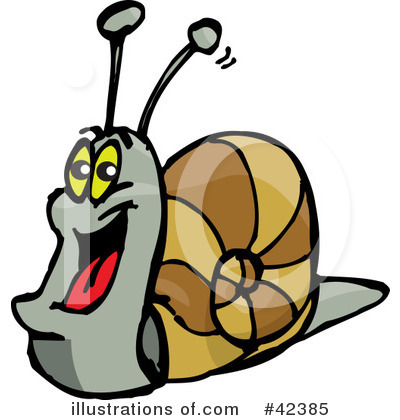 Snail Clipart #42385 by Dennis Holmes Designs
