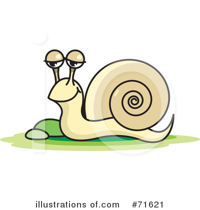 Royalty-Free (RF) Snail Clipart Illustration by Lal Perera - Stock Sample #71621