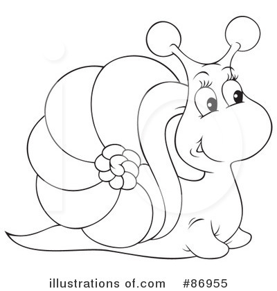 Royalty-Free (RF) Snail Clipart Illustration by Alex Bannykh - Stock Sample #86955