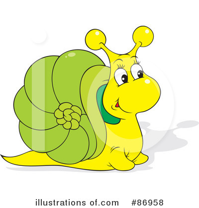 Royalty-Free (RF) Snail Clipart Illustration by Alex Bannykh - Stock Sample #86958