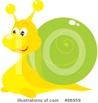 Royalty-Free (RF) Snail Clipart Illustration by Alex Bannykh - Stock Sample #86959