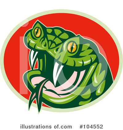 Royalty-Free (RF) Snake Clipart Illustration by patrimonio - Stock Sample #104552