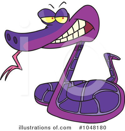 Royalty-Free (RF) Snake Clipart Illustration by toonaday - Stock Sample #1048180