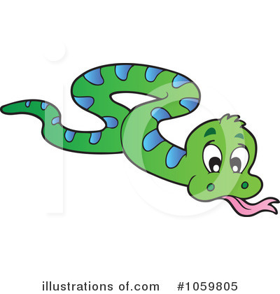 Royalty-Free (RF) Snake Clipart Illustration by visekart - Stock Sample #1059805