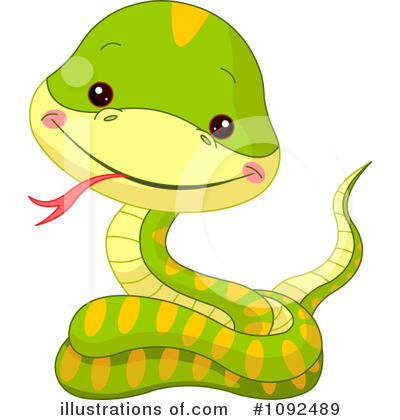 Royalty-Free (RF) Snake Clipart Illustration by Pushkin - Stock Sample #1092489