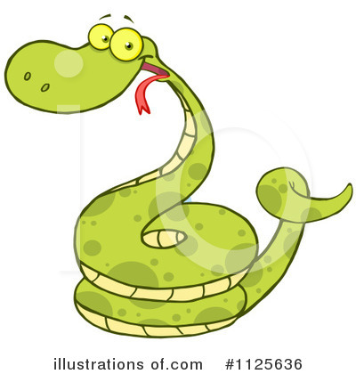 Royalty-Free (RF) Snake Clipart Illustration by Hit Toon - Stock Sample #1125636