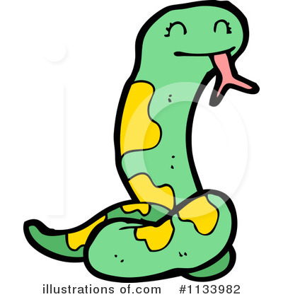Royalty-Free (RF) Snake Clipart Illustration by lineartestpilot - Stock Sample #1133982