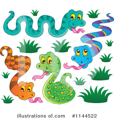 Royalty-Free (RF) Snake Clipart Illustration by visekart - Stock Sample #1144522