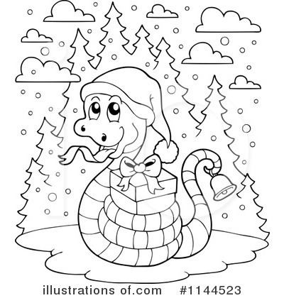 Royalty-Free (RF) Snake Clipart Illustration by visekart - Stock Sample #1144523