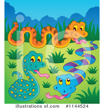 Royalty-Free (RF) Snake Clipart Illustration by visekart - Stock Sample #1144524