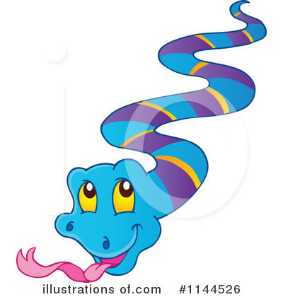 Royalty-Free (RF) Snake Clipart Illustration by visekart - Stock Sample #1144526