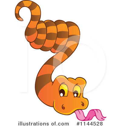 Royalty-Free (RF) Snake Clipart Illustration by visekart - Stock Sample #1144528