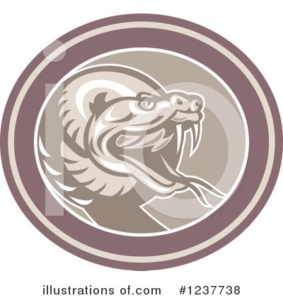 Royalty-Free (RF) Snake Clipart Illustration by patrimonio - Stock Sample #1237738