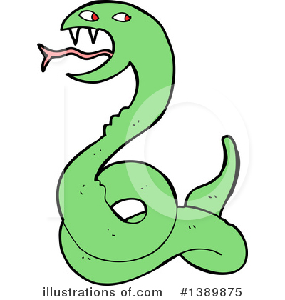 Royalty-Free (RF) Snake Clipart Illustration by lineartestpilot - Stock Sample #1389875