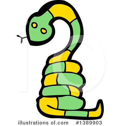 Royalty-Free (RF) Snake Clipart Illustration by lineartestpilot - Stock Sample #1389903