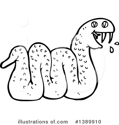 Royalty-Free (RF) Snake Clipart Illustration by lineartestpilot - Stock Sample #1389910