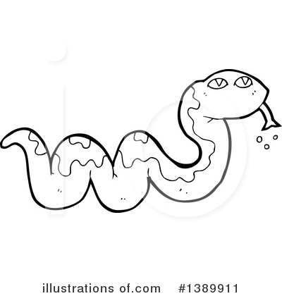 Royalty-Free (RF) Snake Clipart Illustration by lineartestpilot - Stock Sample #1389911