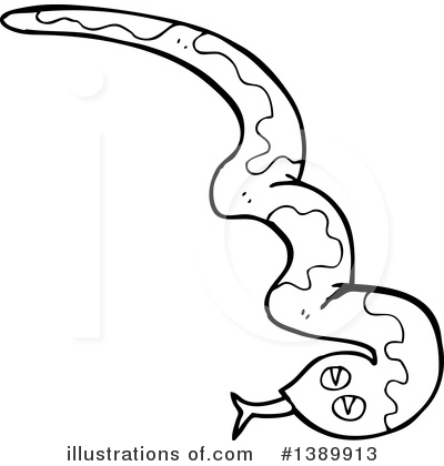 Royalty-Free (RF) Snake Clipart Illustration by lineartestpilot - Stock Sample #1389913