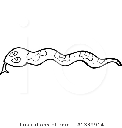 Royalty-Free (RF) Snake Clipart Illustration by lineartestpilot - Stock Sample #1389914