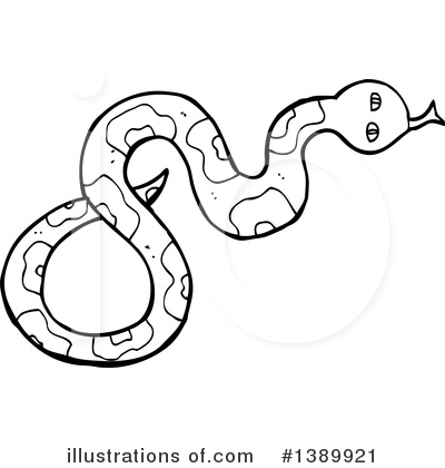 Royalty-Free (RF) Snake Clipart Illustration by lineartestpilot - Stock Sample #1389921