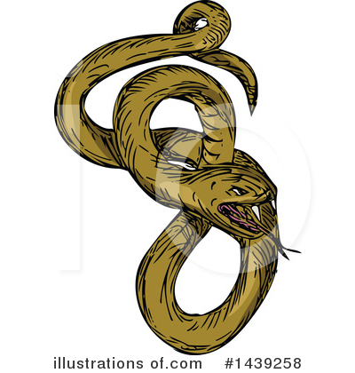 Royalty-Free (RF) Snake Clipart Illustration by patrimonio - Stock Sample #1439258