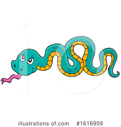 Royalty-Free (RF) Snake Clipart Illustration by visekart - Stock Sample #1616909