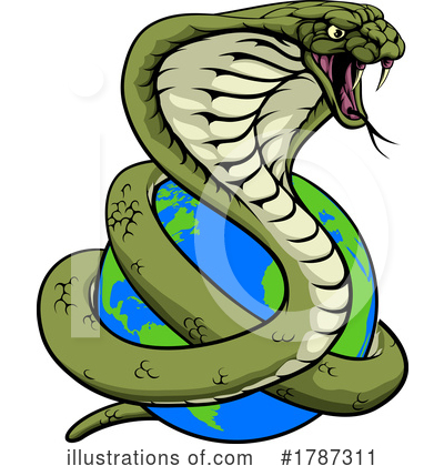 Cobra Snake Clipart #1787311 by AtStockIllustration