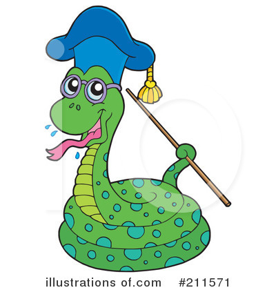 Royalty-Free (RF) Snake Clipart Illustration by visekart - Stock Sample #211571