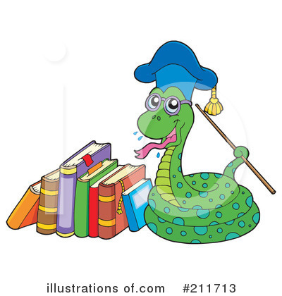 Royalty-Free (RF) Snake Clipart Illustration by visekart - Stock Sample #211713