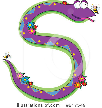 Royalty-Free (RF) Snake Clipart Illustration by Maria Bell - Stock Sample #217549