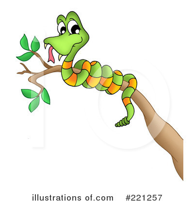 Royalty-Free (RF) Snake Clipart Illustration by visekart - Stock Sample #221257