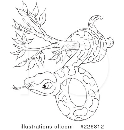 Royalty-Free (RF) Snake Clipart Illustration by Alex Bannykh - Stock Sample #226812