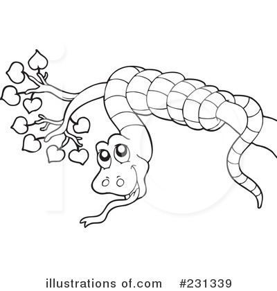 Royalty-Free (RF) Snake Clipart Illustration by visekart - Stock Sample #231339