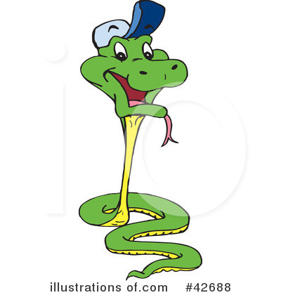 Royalty-Free (RF) Snake Clipart Illustration by Dennis Holmes Designs - Stock Sample #42688