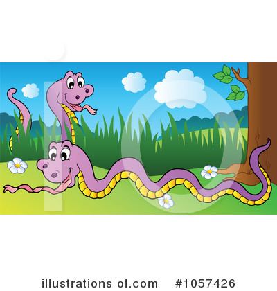 Royalty-Free (RF) Snakes Clipart Illustration by visekart - Stock Sample #1057426