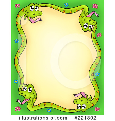 Royalty-Free (RF) Snakes Clipart Illustration by visekart - Stock Sample #221802