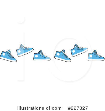 Dance Tennis Shoes on Sneakers Clipart  227327 By Johnny Sajem   Royalty Free  Rf  Stock