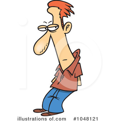 Royalty-Free (RF) Sneaky Clipart Illustration by toonaday - Stock Sample #1048121