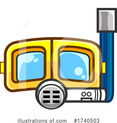 Royalty-Free (RF) Snorkel Clipart Illustration by Hit Toon - Stock Sample #1740503