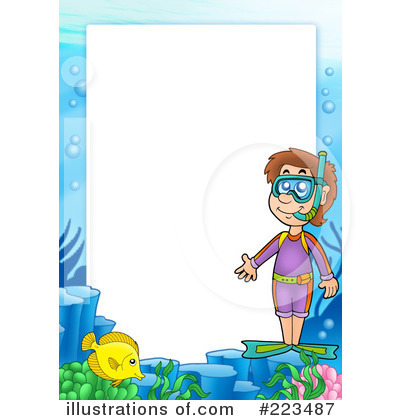Royalty-Free (RF) Snorkel Clipart Illustration by visekart - Stock Sample #223487