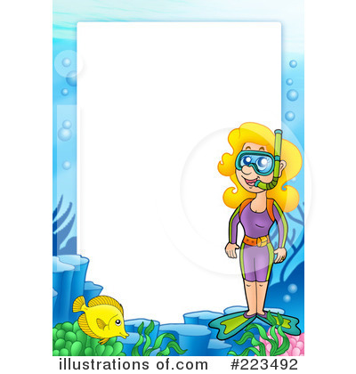 Royalty-Free (RF) Snorkel Clipart Illustration by visekart - Stock Sample #223492