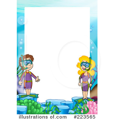 Royalty-Free (RF) Snorkel Clipart Illustration by visekart - Stock Sample #223565