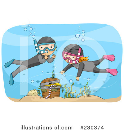 Royalty-Free (RF) Snorkel Clipart Illustration by BNP Design Studio - Stock Sample #230374