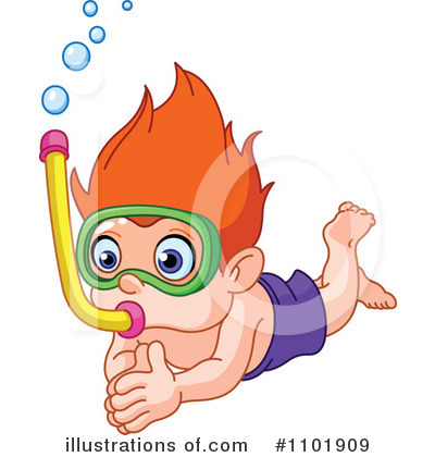 Royalty-Free (RF) Snorkeling Clipart Illustration by yayayoyo - Stock Sample #1101909