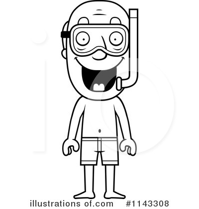 Royalty-Free (RF) Snorkeling Clipart Illustration by Cory Thoman - Stock Sample #1143308